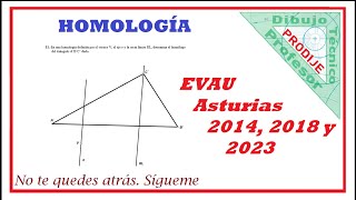 Homología EVAU ASTURIAS 2014 2018 Y 2023 11 NOS DAN PUNTOS HOMÓLOGOS EJE Y RL [upl. by Lekcar]