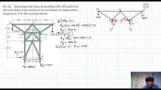 F6–12 Structural Analysis Chapter 6 Hibbeler Statics Benam Academy [upl. by Ausoj92]