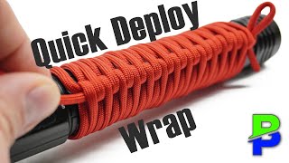 Make a Quick Deploy Release Paracord Handle Wrap  BoredParacordcom [upl. by Oneida967]