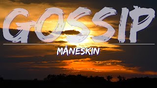 Måneskin  GOSSIP Clean Lyrics  Full Audio 4k Video [upl. by Lowe]