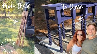 DIY Nightstands  Bedroom Makeover Pt 2  Playful Design with Dark Purple [upl. by Allenod316]