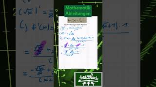 Mathematik Quotientenregel Ableitungen NachhilfeLernzuflucht Hagen [upl. by Quitt727]