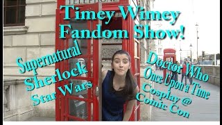 Timey Wimey Fandom Show Goes to 2016 ComicCon  Hosted by Juliette Boland [upl. by Oicnoel]