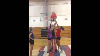 Beginner level Transition Cheer Stunt [upl. by Aurelia]