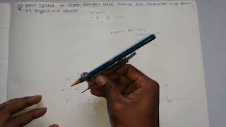 Draw cycloid of 50mm diameter circle formed one revolutionand draw its tangent and normal Lec04 [upl. by Arron]