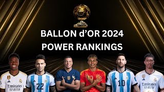 BALLON d’OR 2024 POWE RANKINGS after Euro amp Copa America  LIST OF NOMINEES [upl. by Willey]