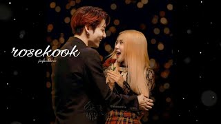 BTS × BLACKPINK  JUNGKOOK amp ROSE  moments  ROSEKOOK [upl. by Ahsienek]