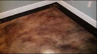 Painted Basement Floor  Faux Finish [upl. by Notserk]