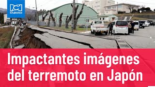 Fuerte terremoto en Japón y hasta alerta de tsunami [upl. by Anej]