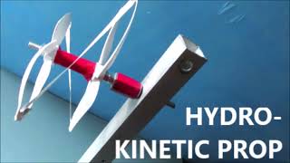 Most efficient hydro kinetic rotor of both submerged amp partial submerged hydrokinetic power turbine [upl. by Amarillis541]