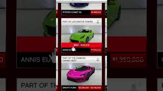 VEHICLE DISCOUNTS THIS WEEK IN GTA V ONLINE [upl. by Hooge365]