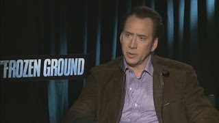 Nicolas Cage Interview for The Frozen Ground 2013 [upl. by Elhsa951]