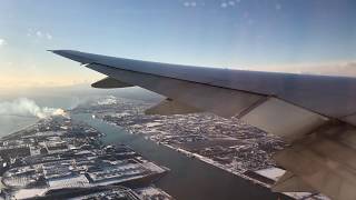 Cathay Pacific B777300  Landing in Sapporos New Chitose Airport [upl. by Neeluqcaj]