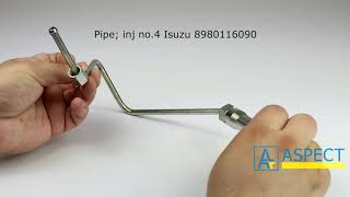 Pipe inj no4 Isuzu 8980116090 [upl. by Nerat487]