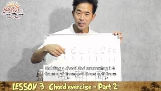 PukanaLa Channel  Lesson 3 Chord exercise by Bruce Shimabukuro [upl. by Pacorro]