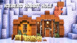 Minecraft How to Build a Winter Hobbit Hole  Relaxaing Tutorial [upl. by Pillyhp]