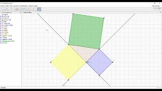 construcción teorema de Pitágoras con Geogebra [upl. by Neenahs412]