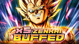 5x ZENKAI BUFFED ULTRA MAJIN VEGETA IS A META SHREDDER RIDICULOUS DAMAGE  Dragon Ball Legends [upl. by Ing]