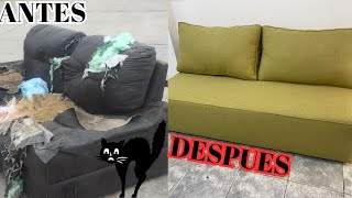 TRANSFORMA tu viejo SILLON con este TUTORIAL de tapicería COMPLETO tapiceria diy chair [upl. by Krueger491]