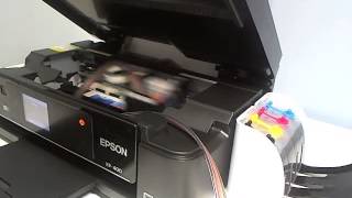 Continuous ink system CISS EPSON XP400 XP200 XP300 Workforce 2530 2540 printers [upl. by Ebenezer]