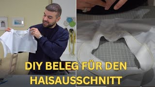 DIY Beleg für den Halsausschnitt anfertigen [upl. by Catherine412]