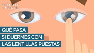 Qué pasa si duermes con las lentillas puestas [upl. by Cary]