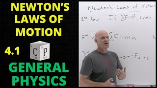 41 Newtons Laws of Motion  General Physics [upl. by Amitarp]