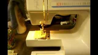 How to thread a Janome School mate schoolmate s3015 Sewing Machine [upl. by Asilim]