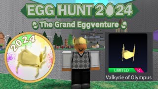 Valkyrie of Olympus  ALL WORKING CODES Egg Hunt 2024 The Grand Eggventure  RetroStudio  Roblox [upl. by Eanal330]