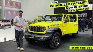 2024 New Jeep Wrangler Facelift is Finally Here  New Everything  ₹66 lakh Review [upl. by Lorrad]