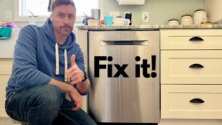 How to fix Bosch Dishwasher stops mid cycle Bosch 800 blinking red light Cycle interrupted bosch [upl. by Merwin]