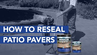 How To Reseal Patio Pavers [upl. by Barhos]