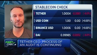 Tether CEO says stablecoin issuer audit process is continuing [upl. by Chu731]