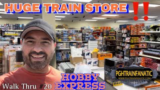 HUGE TRAIN amp HOBBY STORE  Walk Through 20 Hobby Express [upl. by Leirbag]