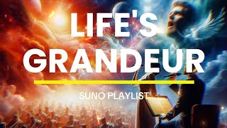 Lifes Grandeur  Symphony Orchestra  Suno Playlist  Lyrics Video [upl. by Arrio]