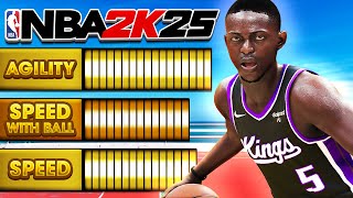 Best Build Attributes on NBA 2K25 Speed with Ball Agility amp Speed [upl. by Jessey]