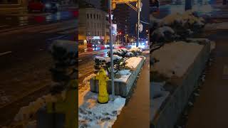 Snowy Night Walk in Sapporo City Japan shorts travel japan [upl. by Lleznod]