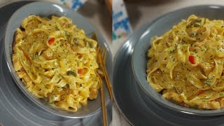 Ik heb nog nooit zon heerlijke Tagliatelle met kipfilet pasta gegeten Makkelijk en goedkoop rcpt [upl. by Tann]