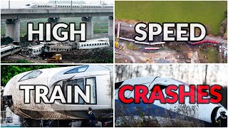 HighSpeed Train Crash Compilation [upl. by Haek]