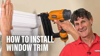 How to Install Window Trim [upl. by Dlareme]