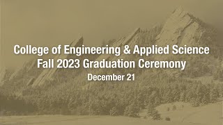 Fall 2023 Engineering amp Applied Science Graduation Ceremony [upl. by Ajnat]