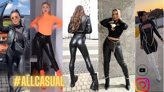 How to Shine in Leggings Weekend Styles 2024  Top 5 How To Style Leggings Outfit Curvy Fashion [upl. by Reffineg]