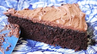 Quick amp Easy Chocolate Cake  No eggs No butter One bowl [upl. by Aratas]