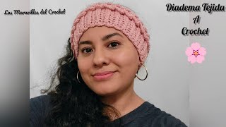 Diadema Tejida a Crochet para Mujer 🛍🎁💰Facil y Bonita Paso a Paso [upl. by Oremar]