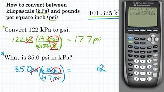 How to Convert Pressure Units kPa amp psi [upl. by Deirdra]