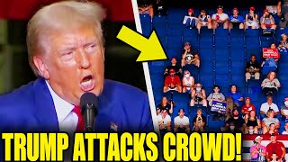 Trump ATTACKS EMPTY Crowd As Rally Takes SHOCKING Turn [upl. by Aihsena]