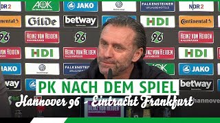 PK nach dem Spiel  Hannover 96  Eintracht Frankfurt [upl. by Suiradal]