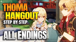 Thoma Hangout Event All Endings  Achievements 【Genshin Impact】 [upl. by Soble]