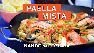 PAELLA MISTA todas as técnicas dicas e segredos para preparar a paella perfeita e com socarrat [upl. by Nananne]