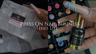 At Home Nail Room Tour  Press On Nail Space Tour pressonnailbusiness nailroomtour [upl. by Fugate]